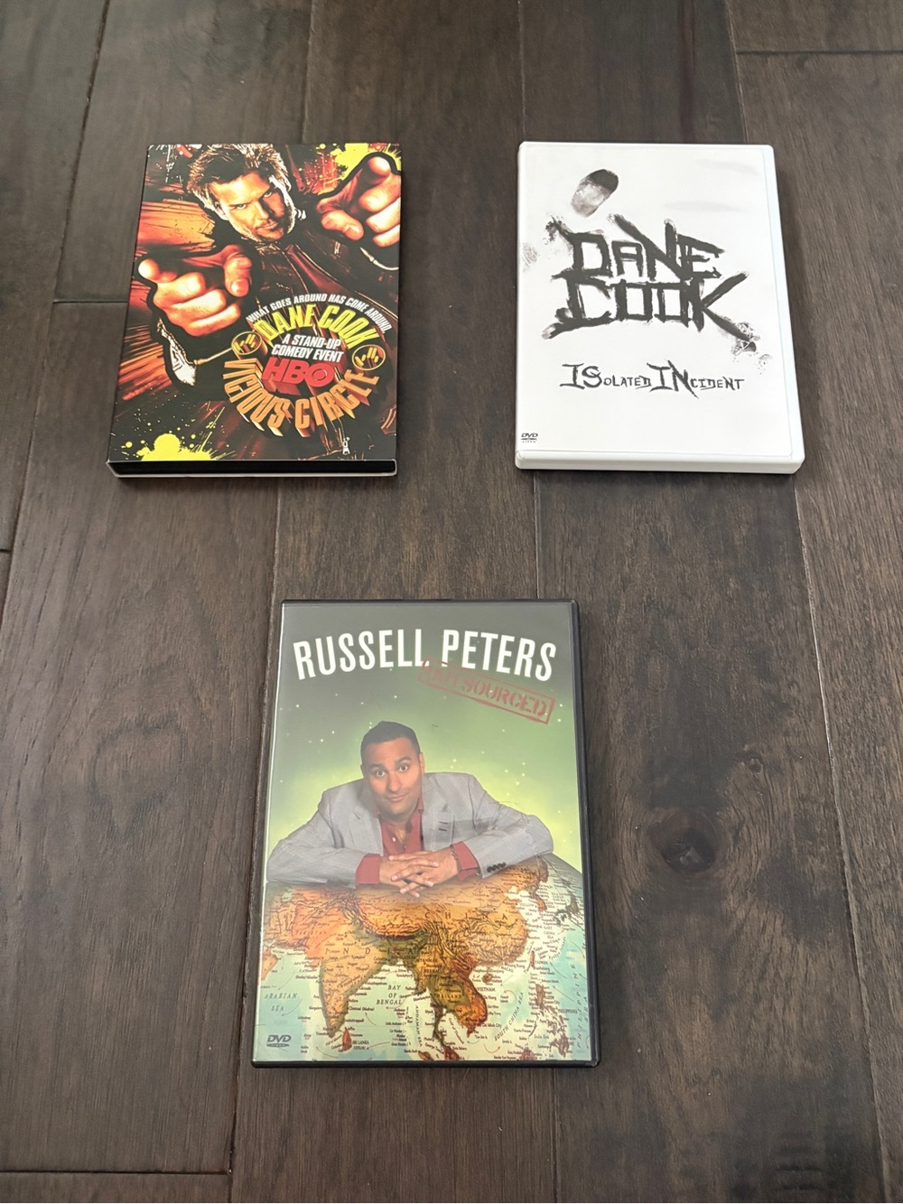 Dane Cook and Russell Peters Stand-Up Comedy DVD Lot